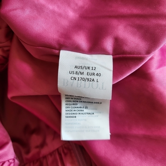 New Bardot Strapless Sweetheart Boned Corset Lace Barbie Pink Mini Dress NWT 8/M - Picture 14 of 14